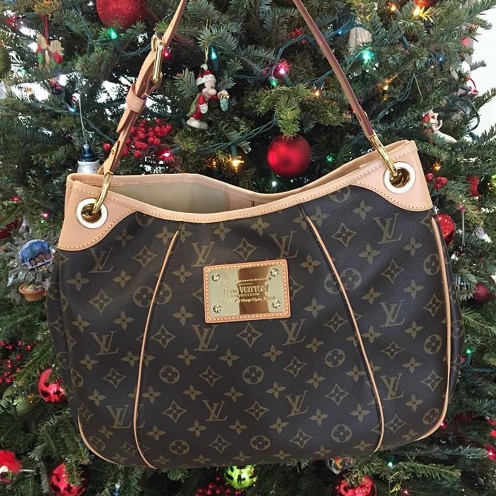 Louis Vuitton Brown and Tan Shoulder Bag